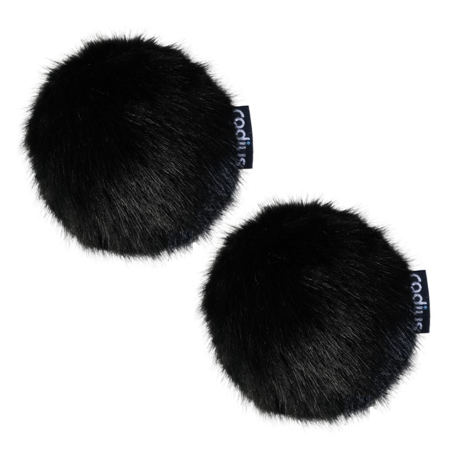 Replacement Windcover for Rycote BBG, Pair, Black Fur
