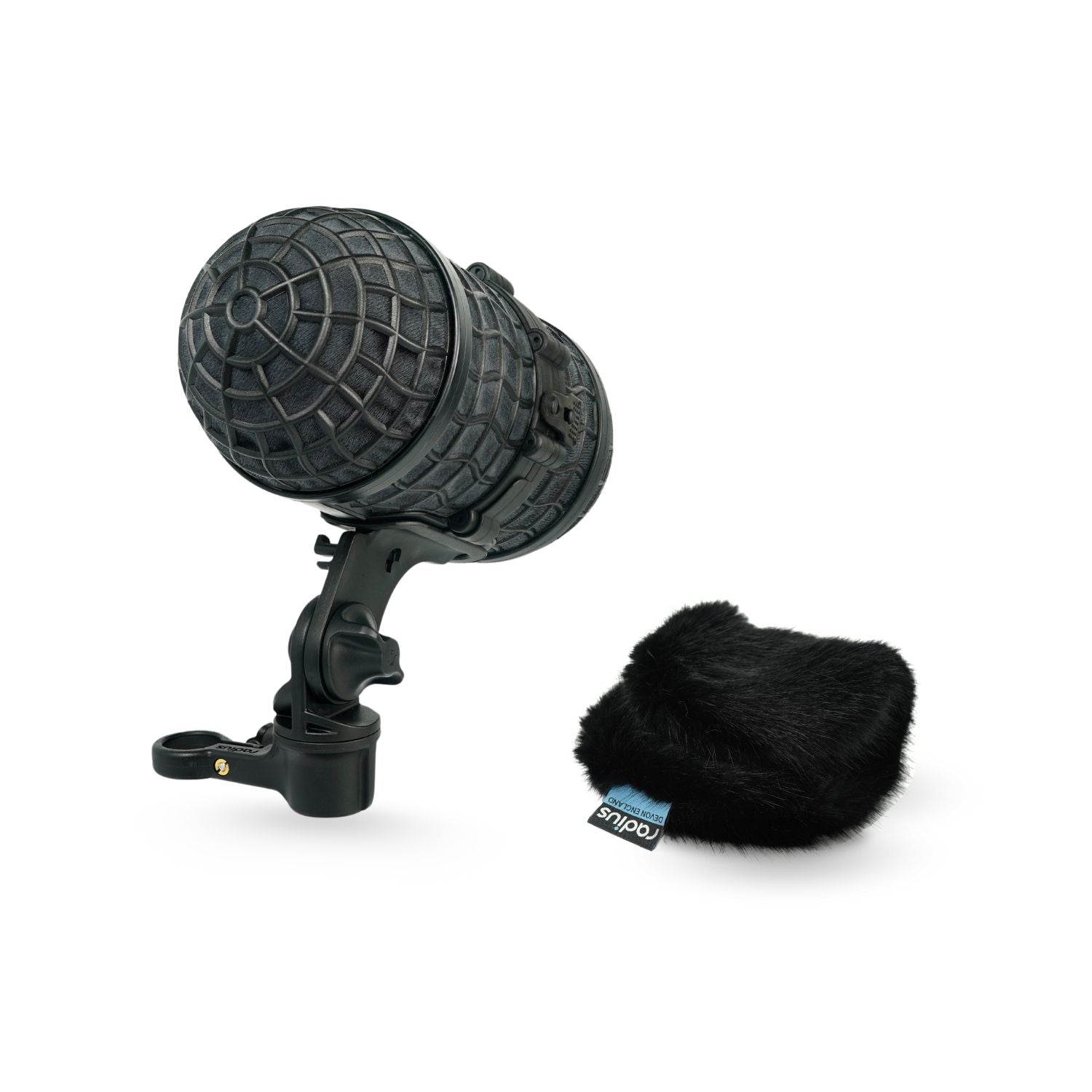 Microphone shockmount and windshield kit