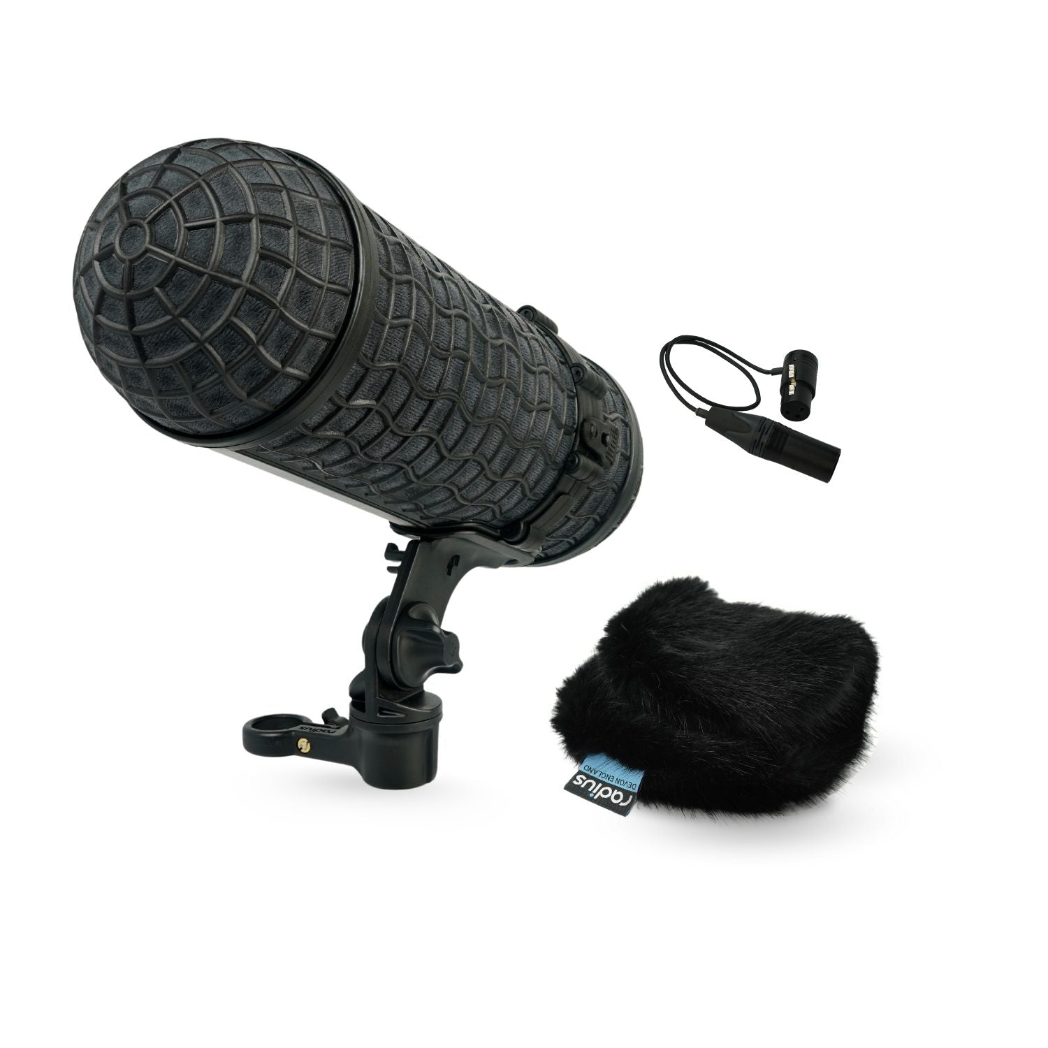 Microphone shockmount and windshield kit